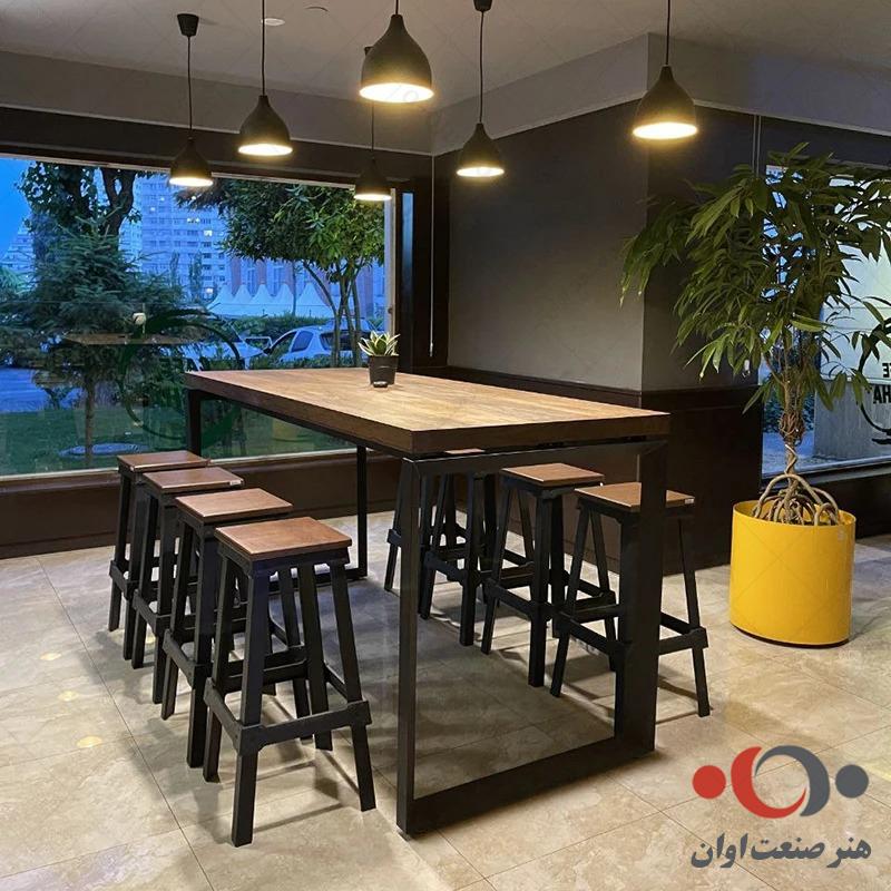 صندلی چوبی بدون پشتی نارسیس