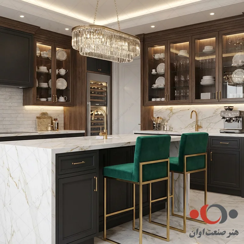 صندلی اپن آسنا بدنه فورتیک طلائی