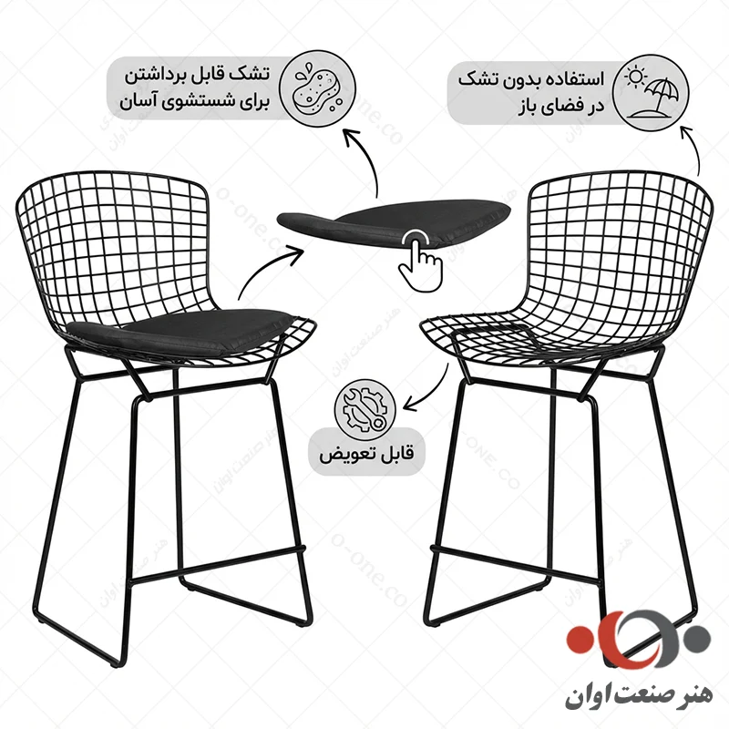 صندلی اپن سوفیا با تشک قابل جدا کردن