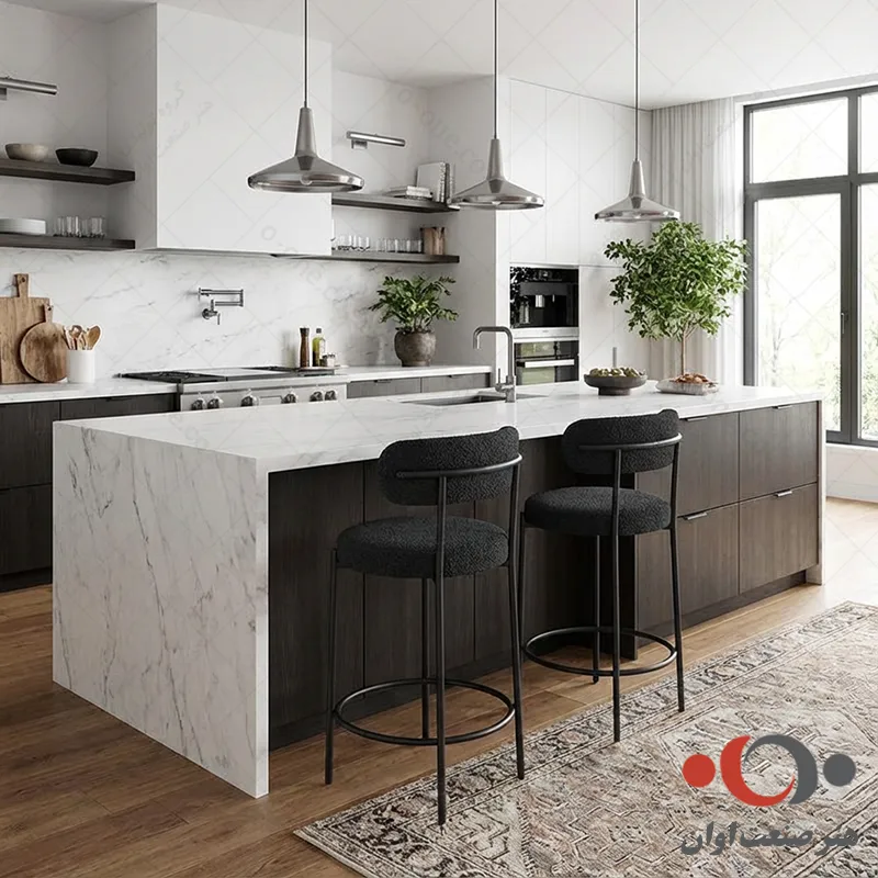 صندلی اپن آشپزخانه تیدا رنگ مشکی