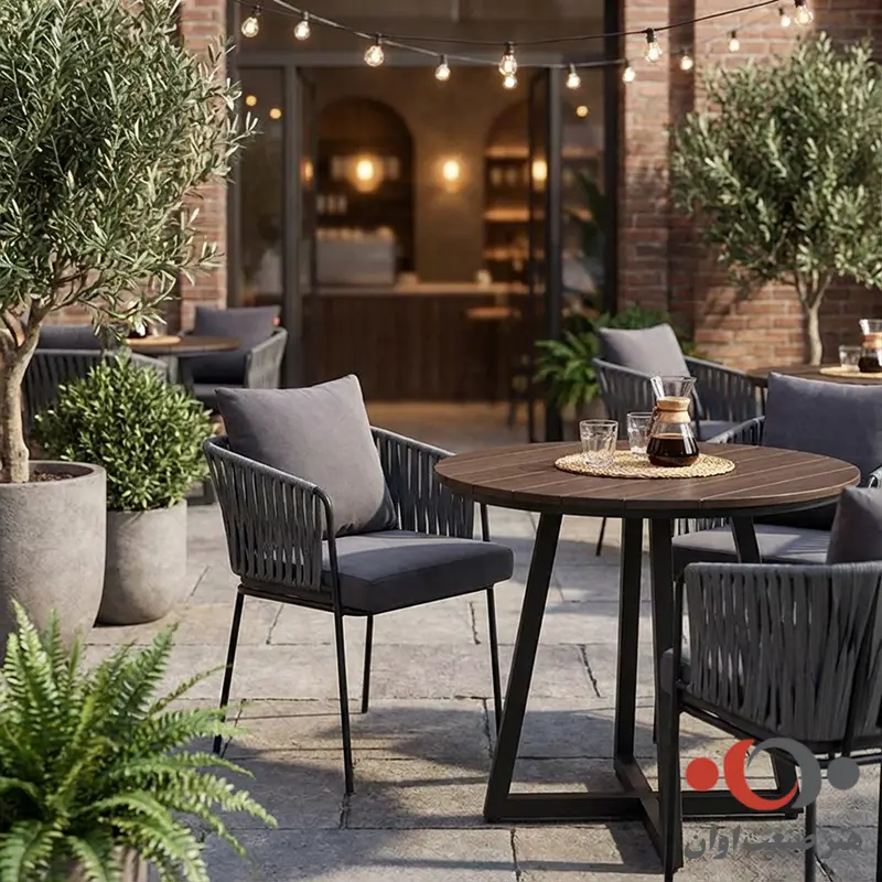 صندلی فلزی کافی شاپ مدل درسا