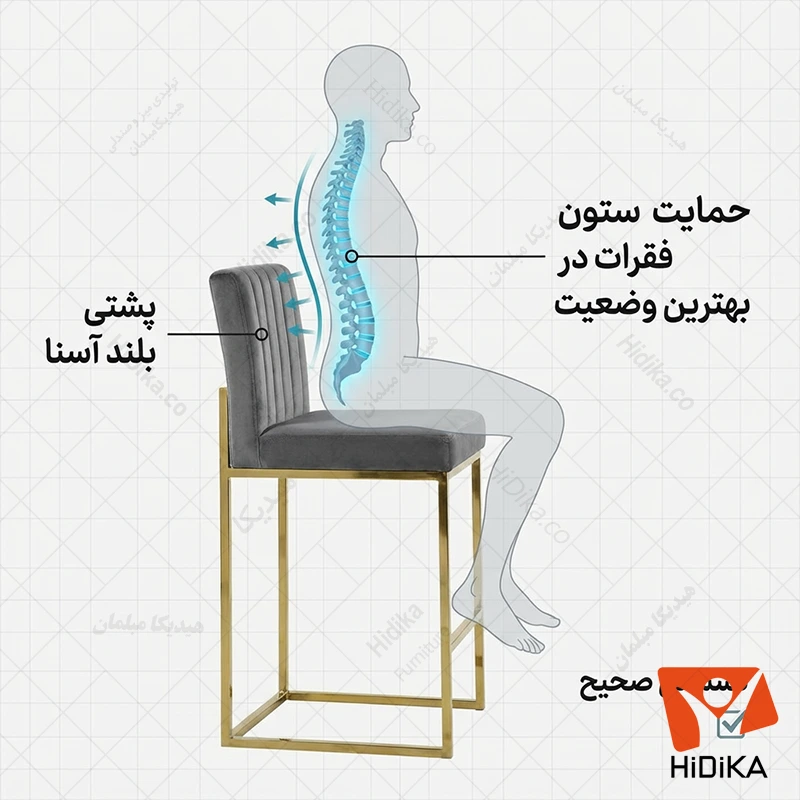 صندلی آسنا با طراحی ارگونومیک