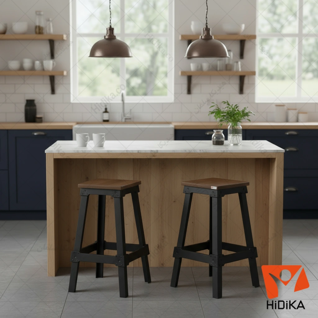 صندلی کانتر نارسیس چوبی