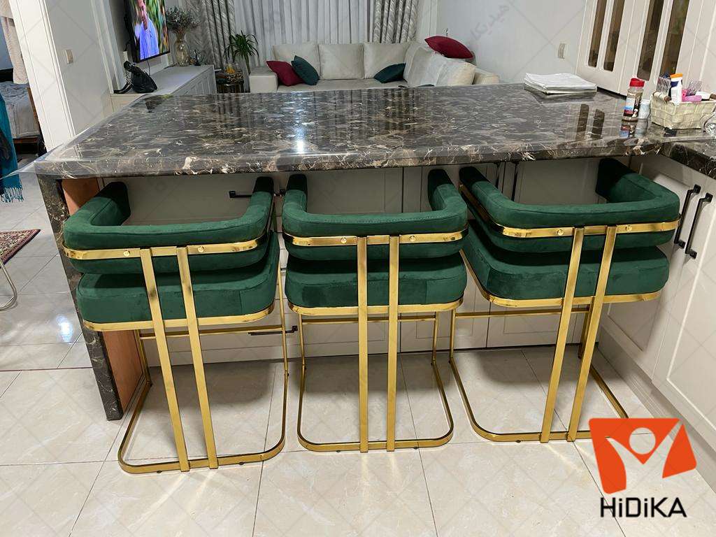 صندلی کانتر سلنا طلائی
