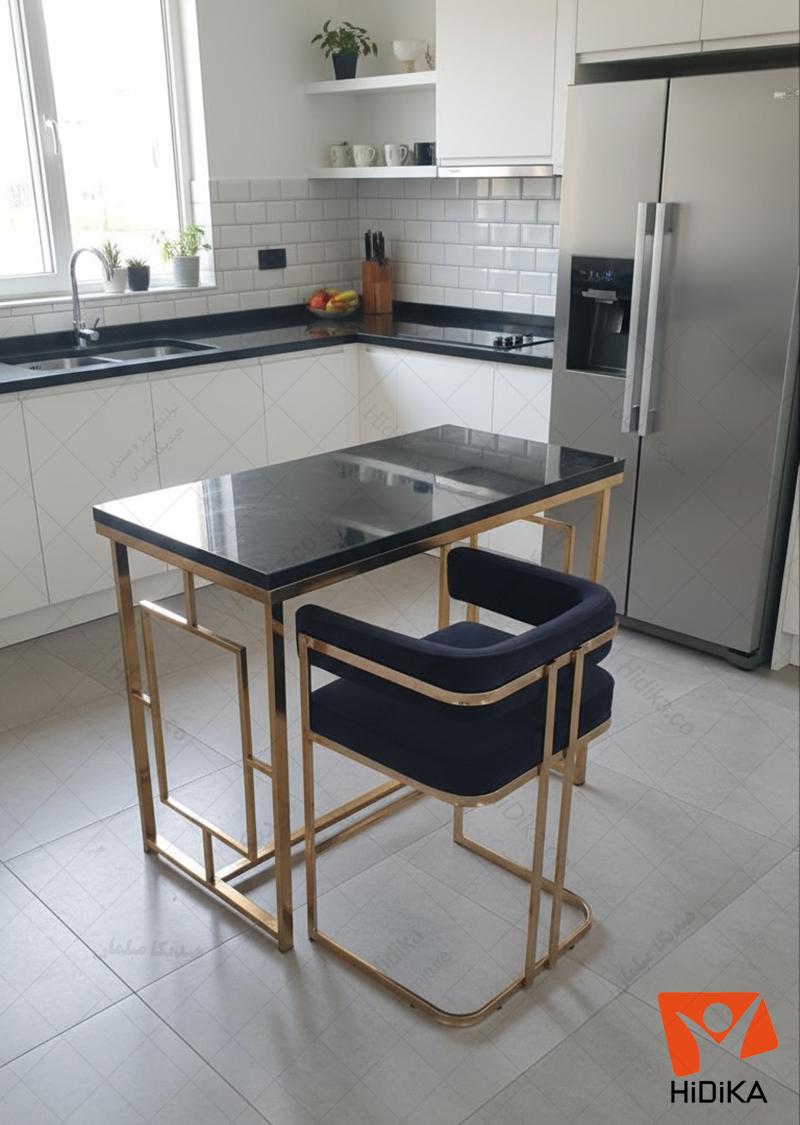 صندلی جزیره سلنا پارچه مشکی