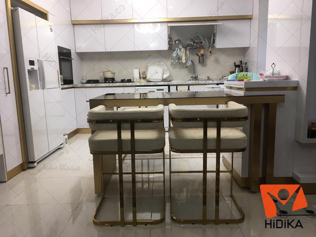 صندلی اپن سلنا پارچه سفید