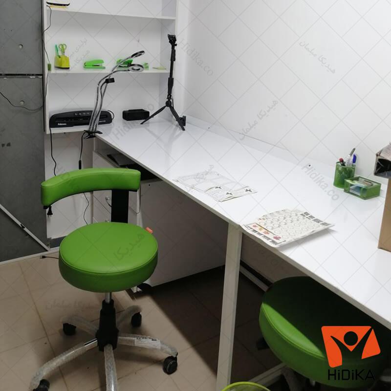 صندلی تابوره زیمنسی پایه فلزی