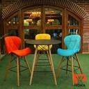 صندلی کانتر لارا چرمی