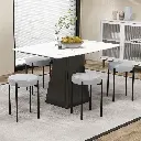 صندلی پایه فلزی دلوین بدون پشتی